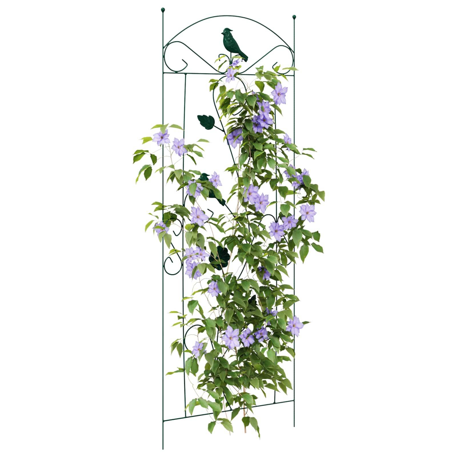vidaXL Gartenzaun 3 pcs Grün 110 x 40 cm Stahl