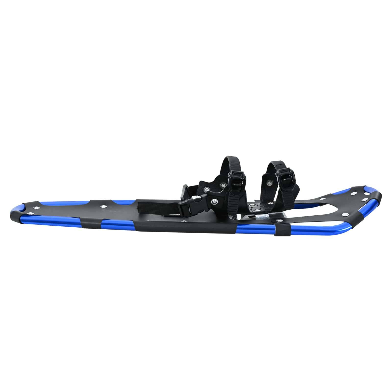 vidaXL 3 in 1 Schneeschuhe Blau und Schwarz 78,5 x 22 cm
