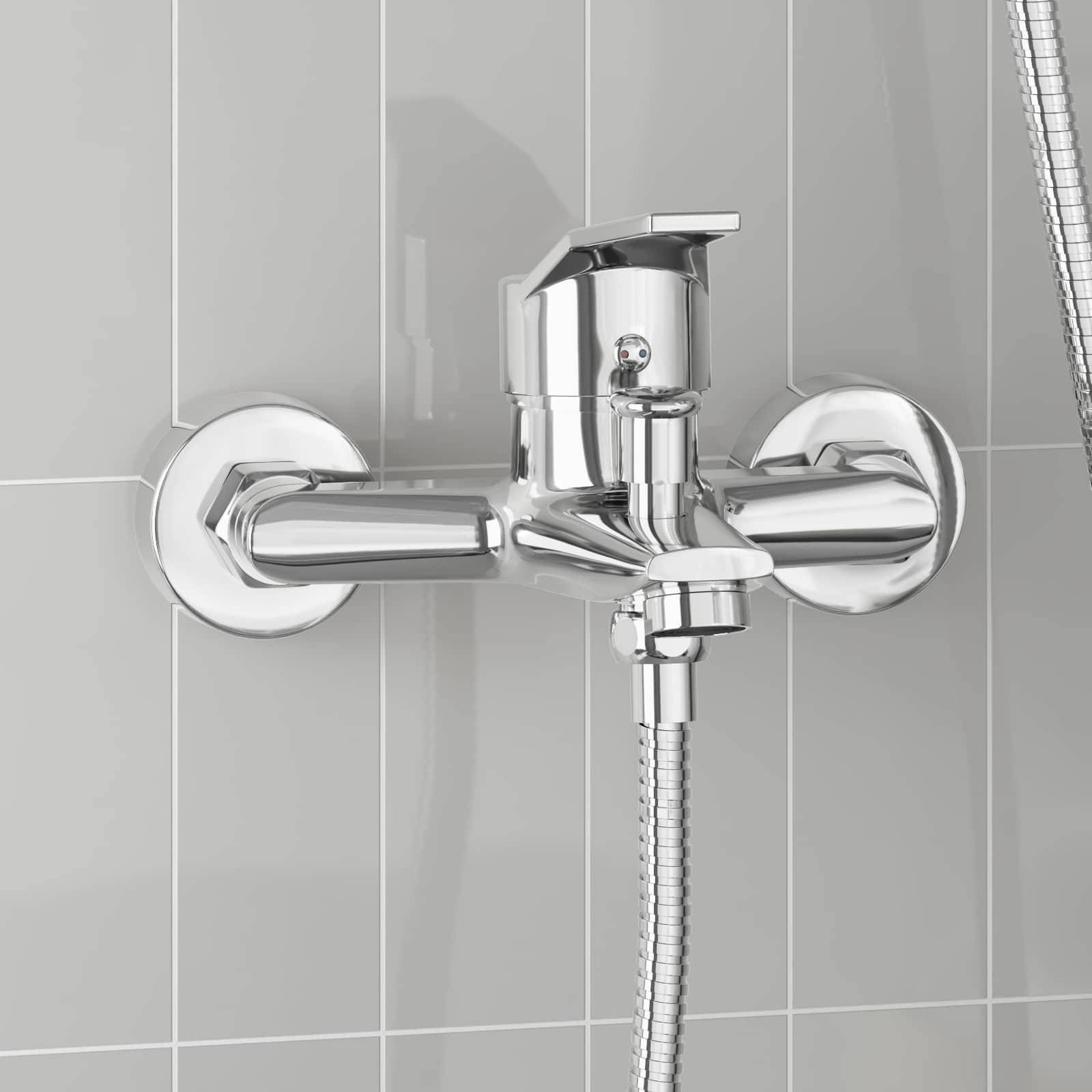 vidaXL Duschmischer Chrom G 1 / 2 Zoll