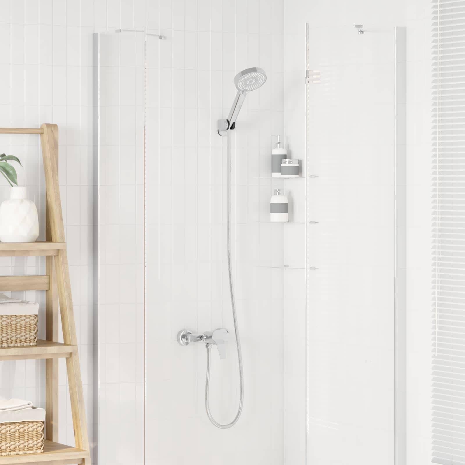 vidaXL Duschkopf Set Chrom G 1 / 2 Zoll Messing