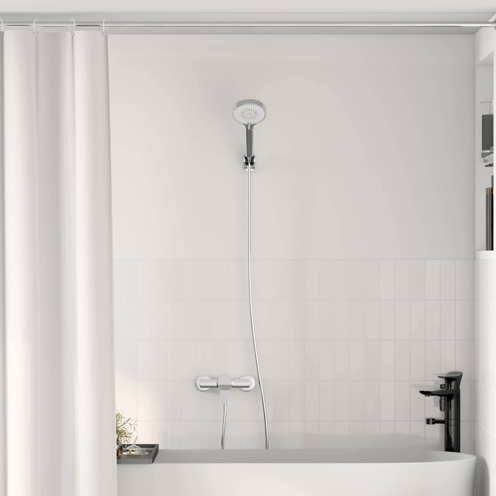 vidaXL Duschkopf Set Chrom G 1 / 2 Zoll Messing