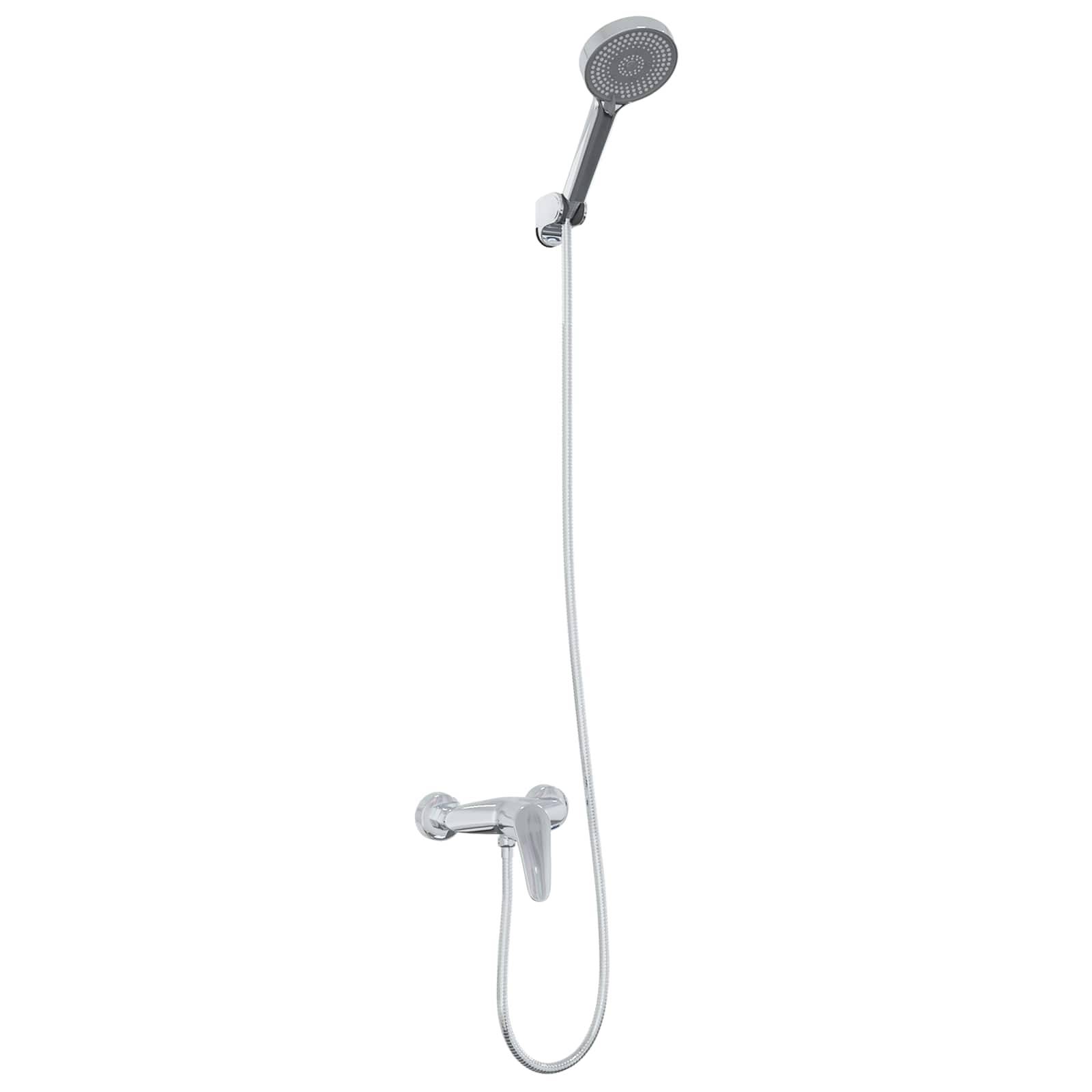 vidaXL Duschkopf Set Chrom G 1 / 2 Zoll