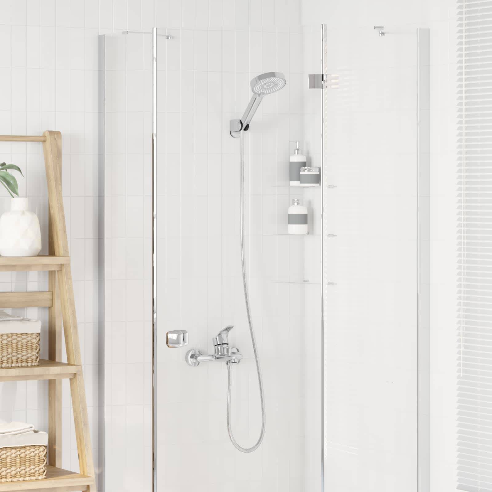 vidaXL Duschkopf Set Chrom G 1 / 2 Zoll