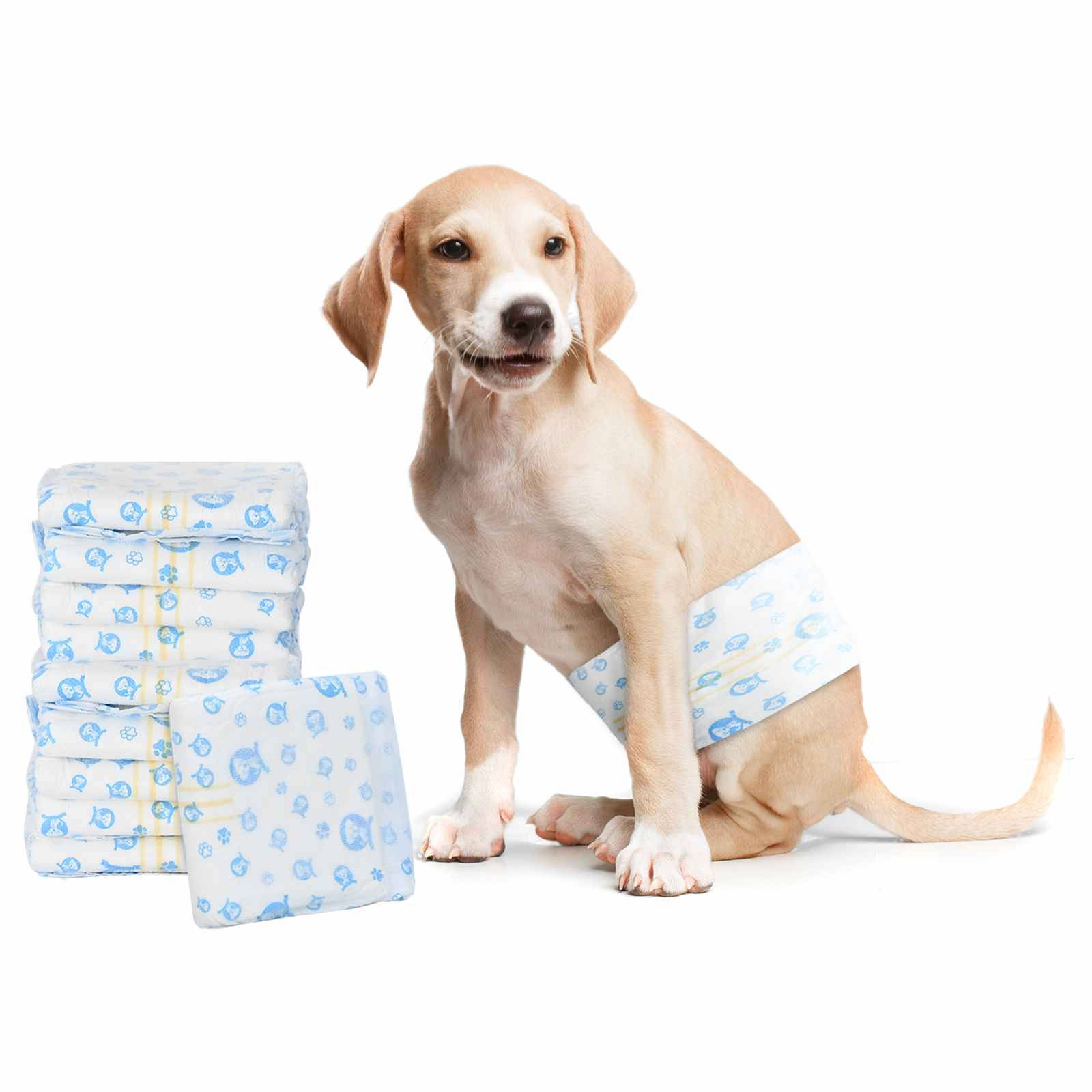 vidaXL Einweg-Hundewindel für Rüden 30 pcs Weiß XS