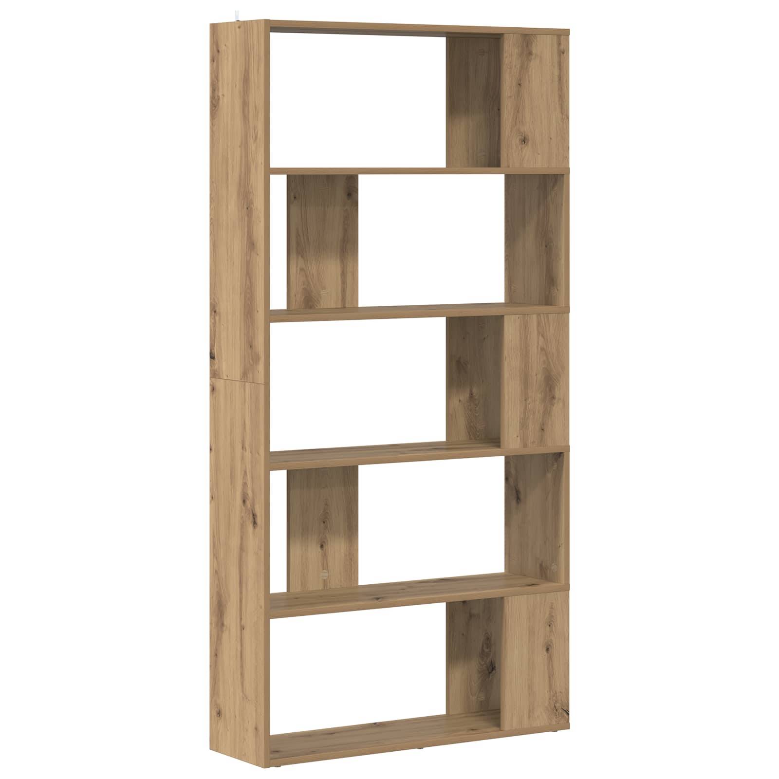 vidaXL Bücherregal Artisan-Eiche 80 x 24 x 159 cm Holzwerkstoff