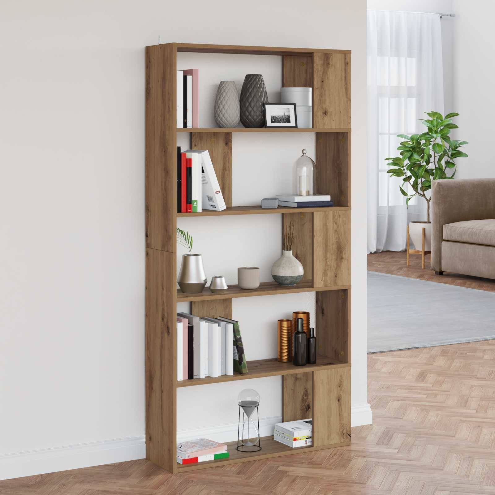 vidaXL Bücherregal Artisan-Eiche 80 x 24 x 159 cm Holzwerkstoff