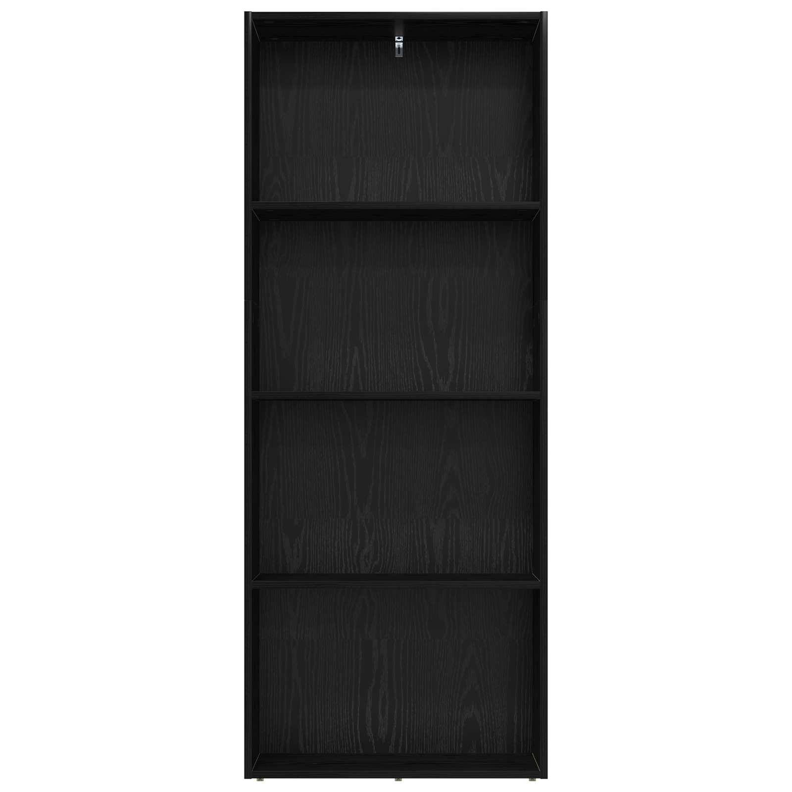 vidaXL Freistehender Stauraum Schwarz Eichen-Optik 60 x 30 x 151,5 cm