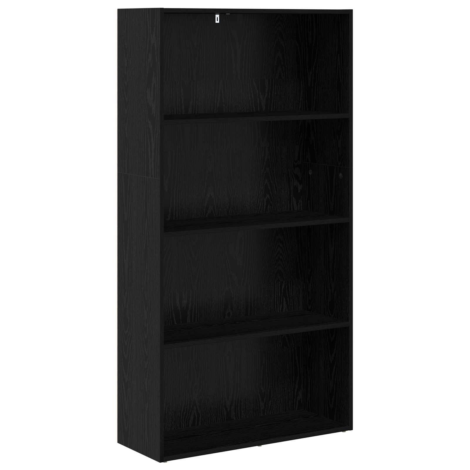 vidaXL Freistehender Stauraum Schwarz Eichen-Optik 80 x 30 x 152 cm