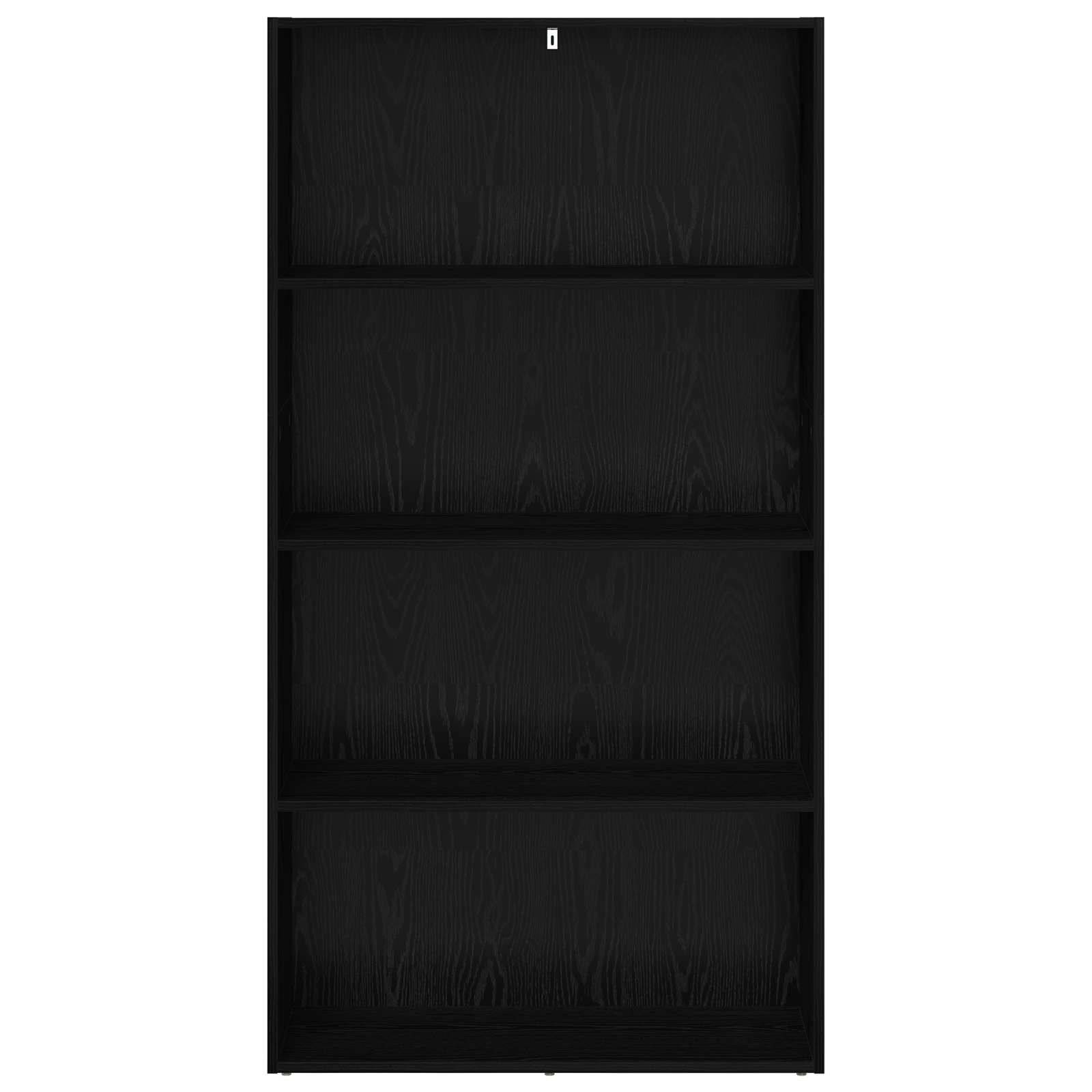 vidaXL Freistehender Stauraum Schwarz Eichen-Optik 80 x 30 x 152 cm