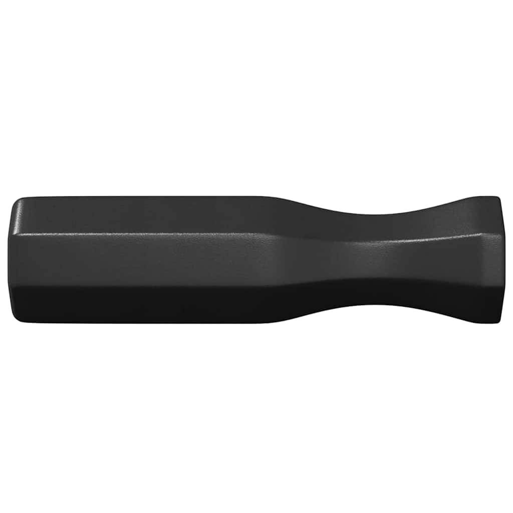 vidaXL Tischfußballgriff 10 pcs Schwarz 3,1 x 3,1 x 17,8 cm PP