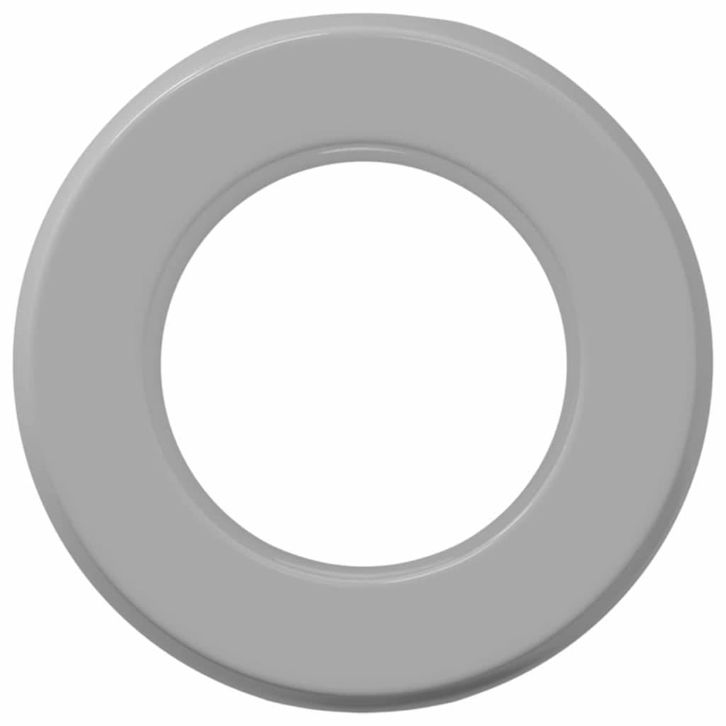 Eine einfache graue kreisförmige Torusform mit glatter Oberfläche.