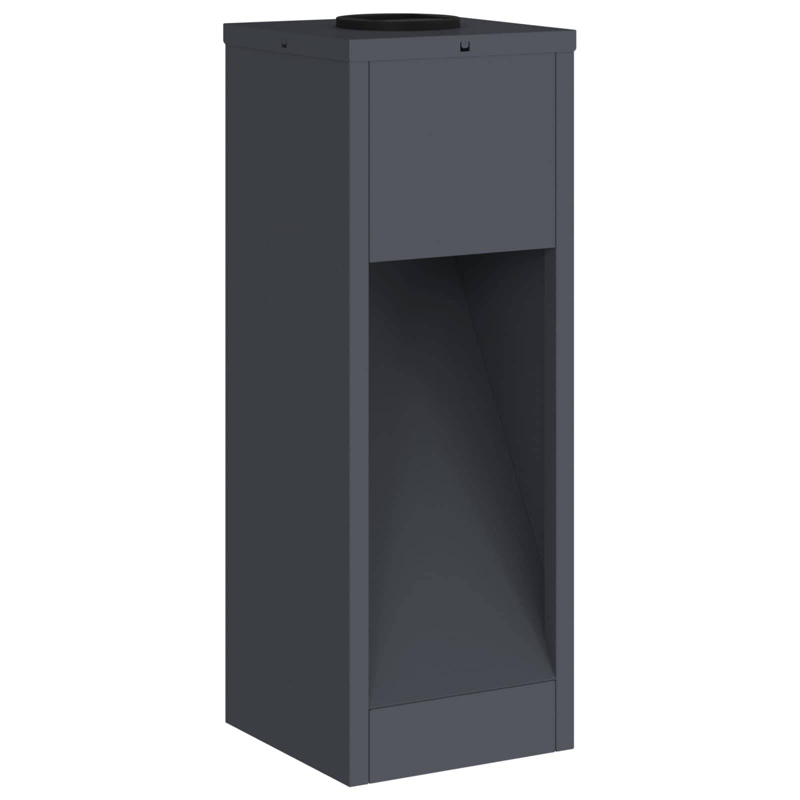 vidaXL Solar LED Wegeleuchte 2 pcs Anthrazit Kalt gewalzter Stahl