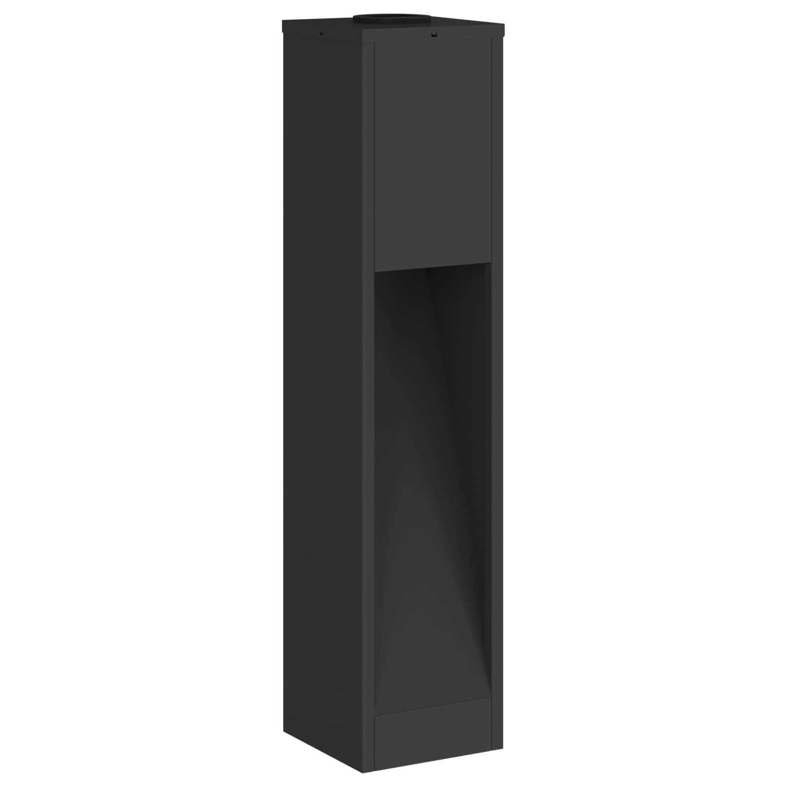 vidaXL Solar LED Wegeleuchte 2 pcs Schwarz Kalt gewalzter Stahl