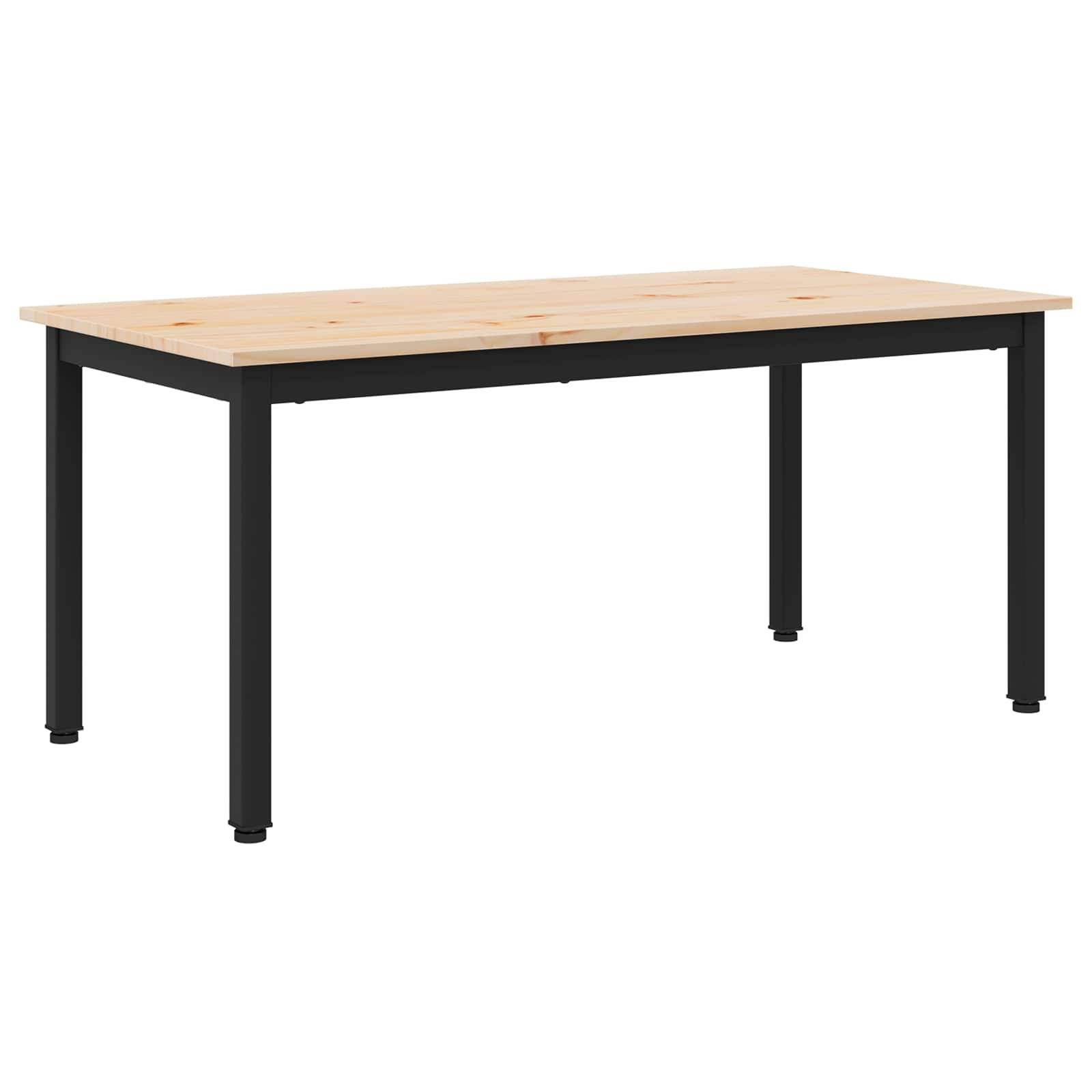 vidaXL Couchtisch Natur 100 x 50 x 45 cm Massives Kiefernholz