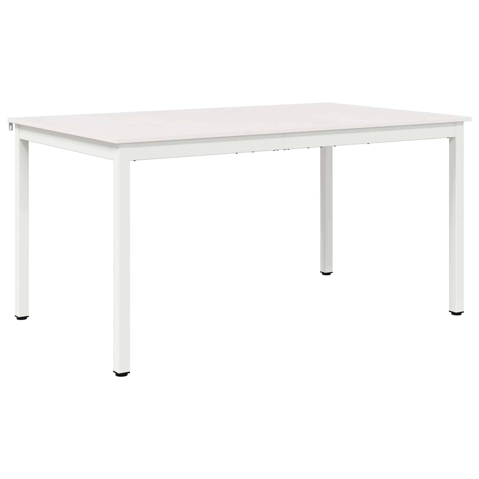 vidaXL Esstisch Weiß 150 x 90 x 75 cm Massives Kiefernholz
