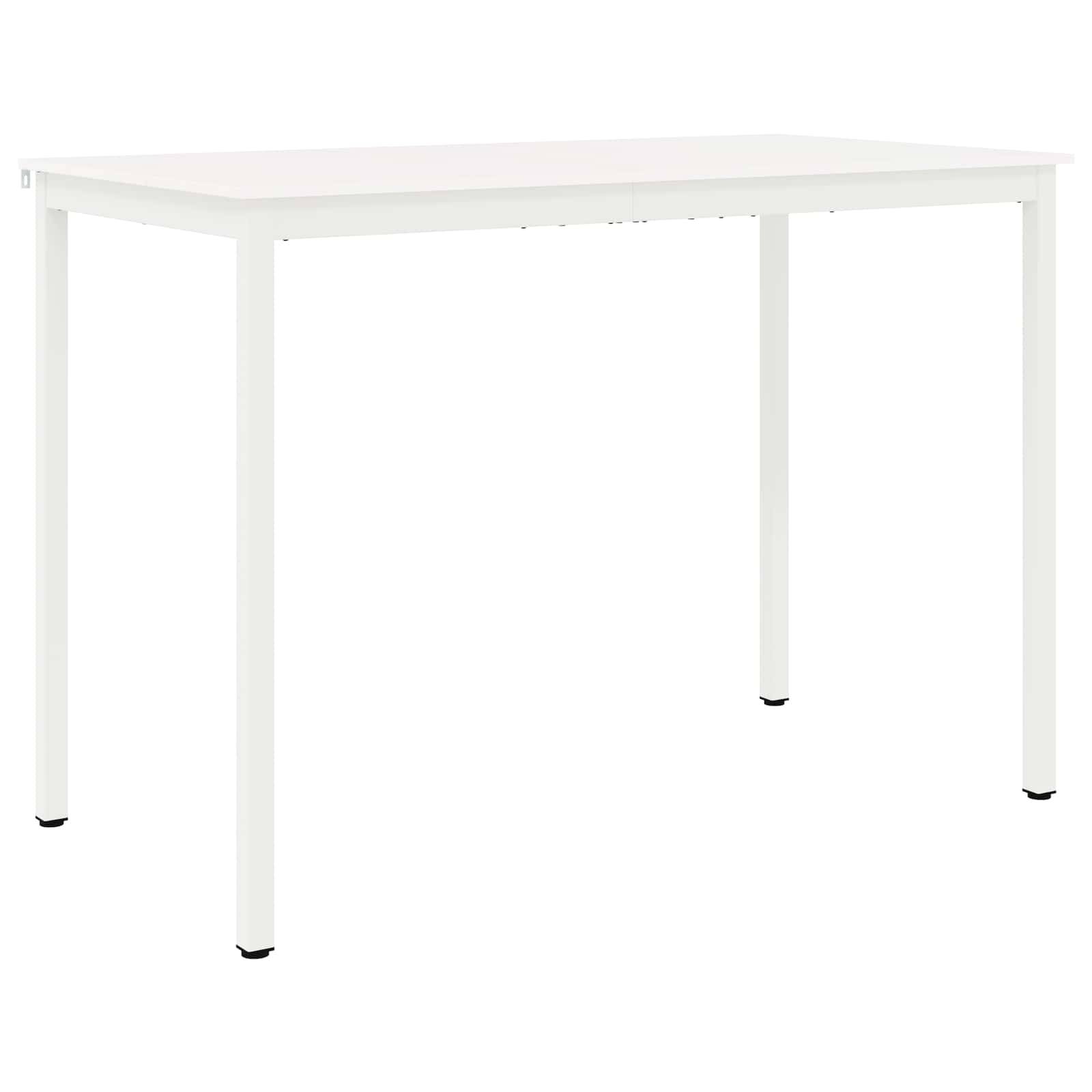 vidaXL Bartisch Weiß 150 x 80 x 105 cm Massives Kiefernholz