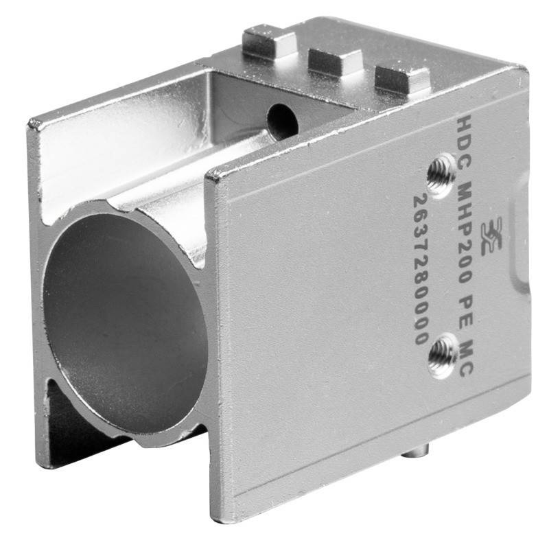 Ein Metallverbinder mit der Beschriftung 