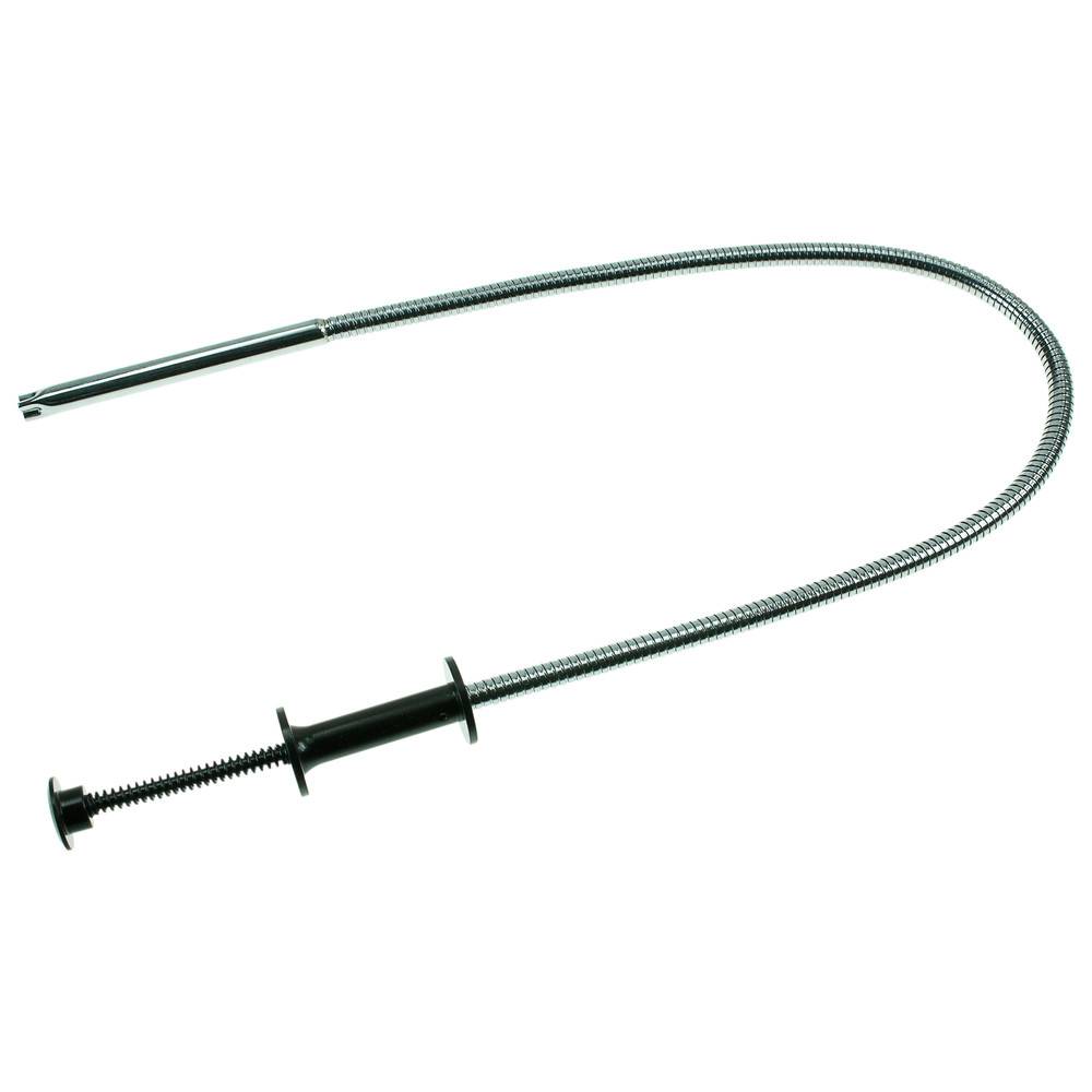 Ein flexibles Greifwerkzeug mit einem langen, spiralförmigen Metallgriff, der zum Erreichen und Herausziehen kleiner Gegenstände aus engen Räumen entwickelt wurde.