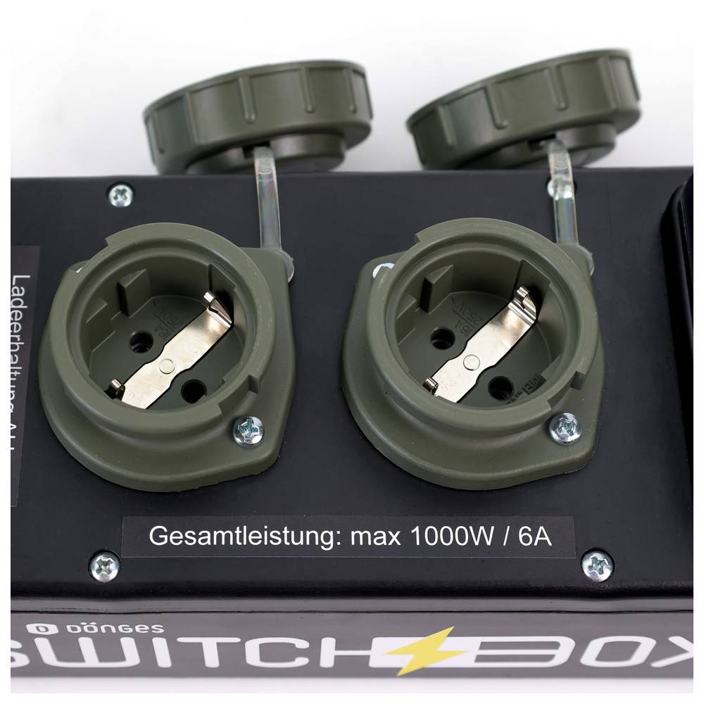 Gesamtleistung: max 1000W / 6A