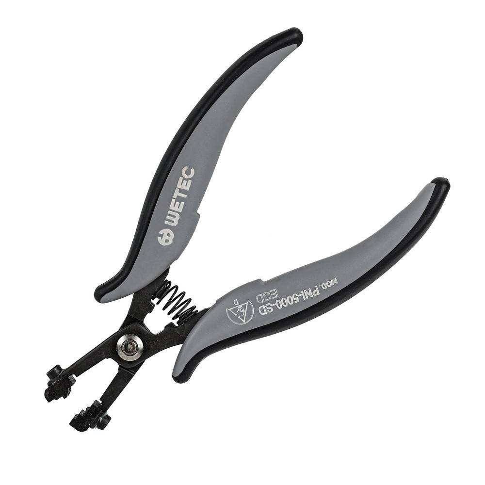 JSTEC Drahtschneider 5000-PN-5000-SD mit dunklen Griffen und Metallschneidklingen. Geeignet zum Schneiden verschiedener Drahtarten.