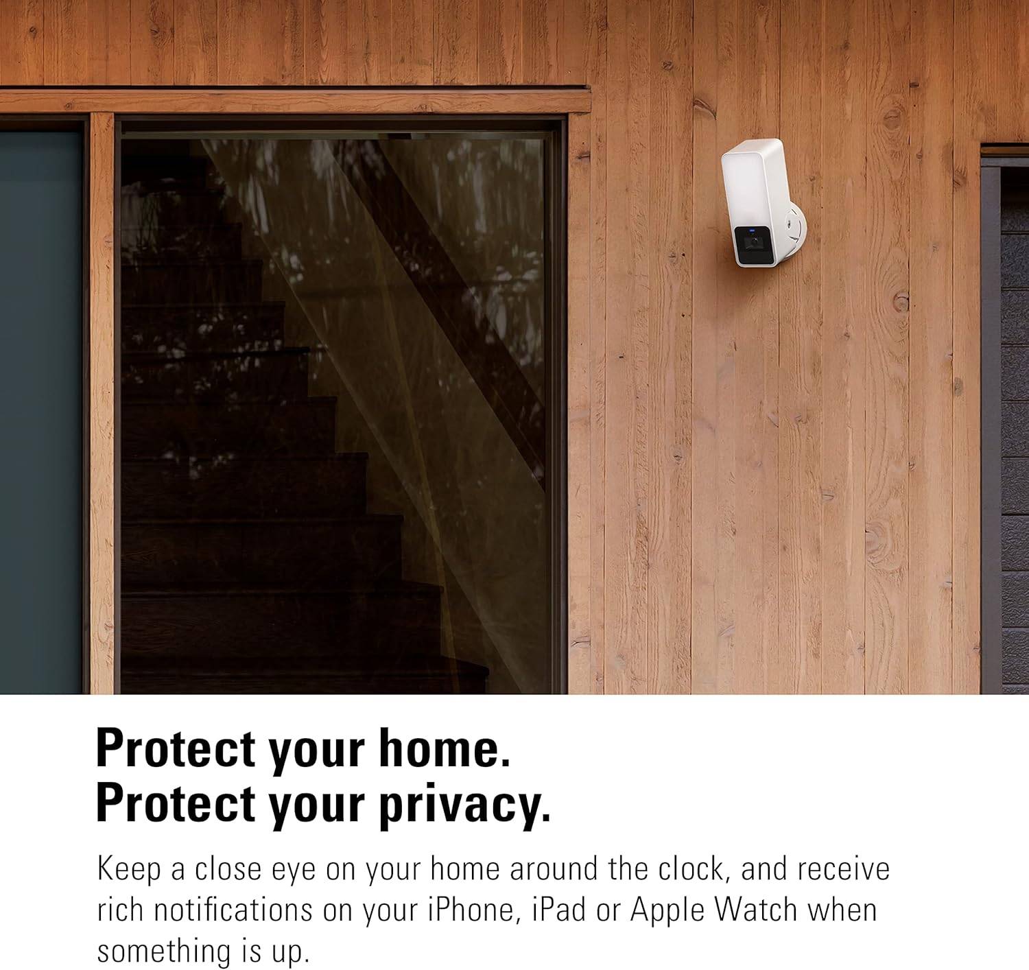 Eve Outdoor Cam weiß Überwachungskamera smart Flutlicht Bewegungsmelder