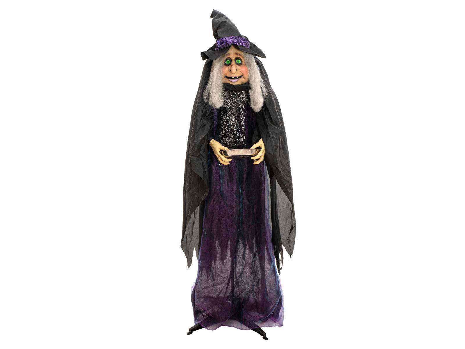 EUROPALMS Halloween Figur Hexe Marie, animiert, 180cm