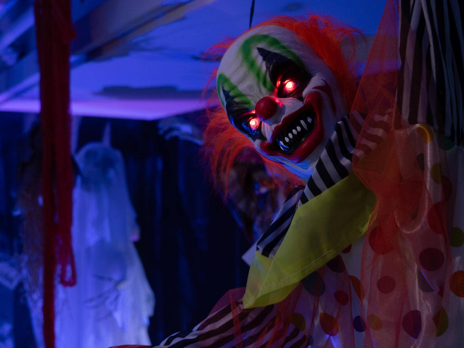 EUROPALMS Halloween Figur Clown Curby, animiert, 155cm