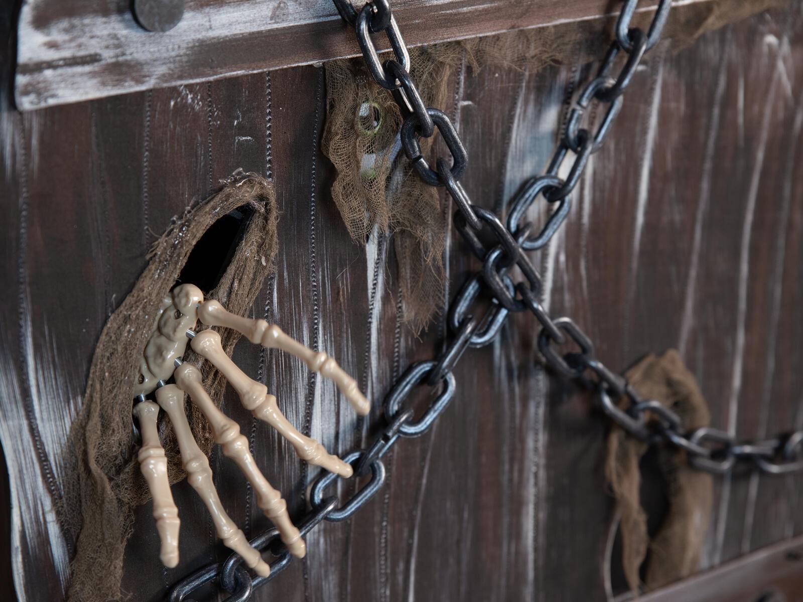 EUROPALMS Halloween Sarg des Schreckens, animiert, 155cm