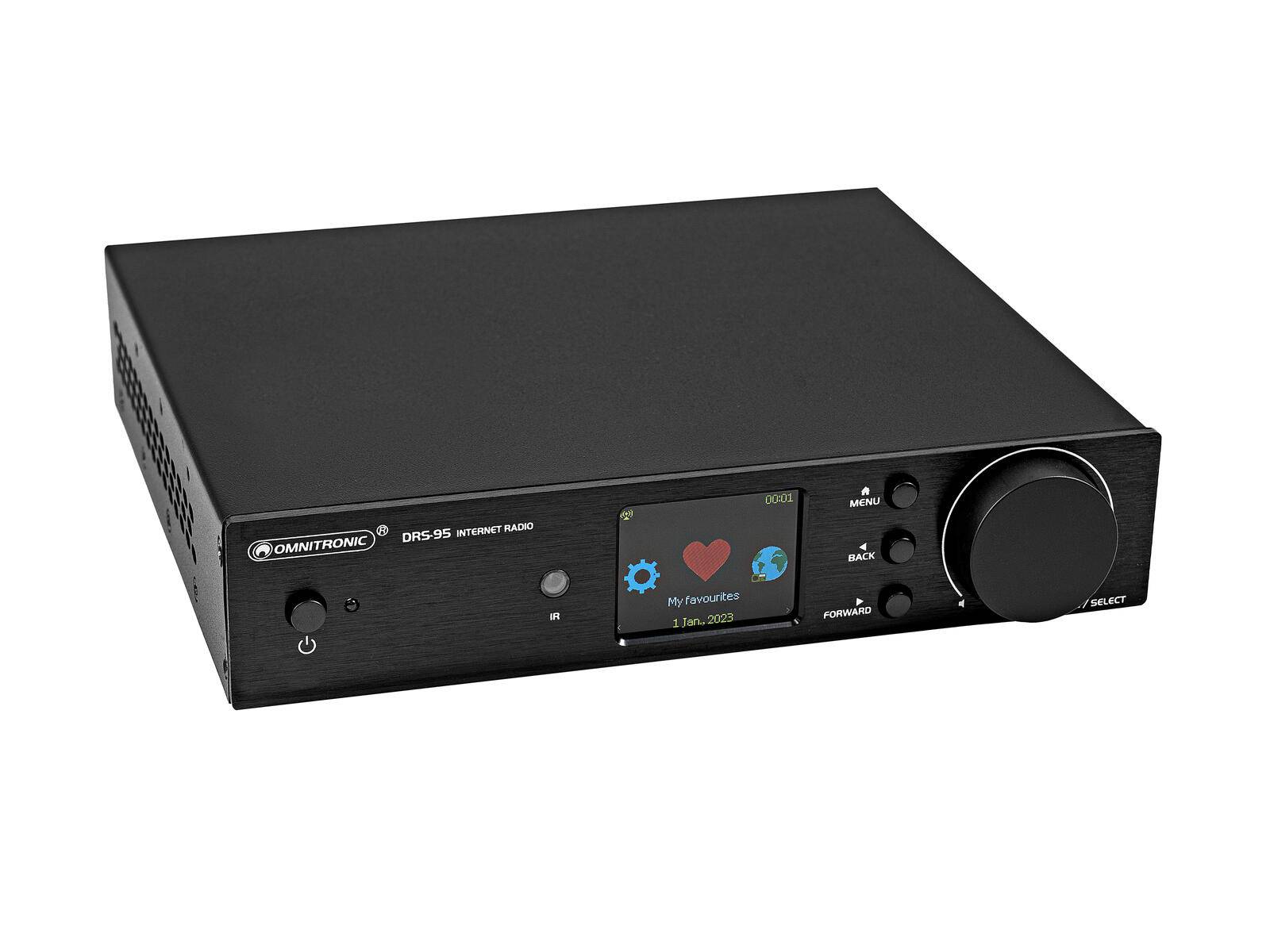 OMNITRONIC DRS-95 Internetradio mit DAB+ und Bluetooth