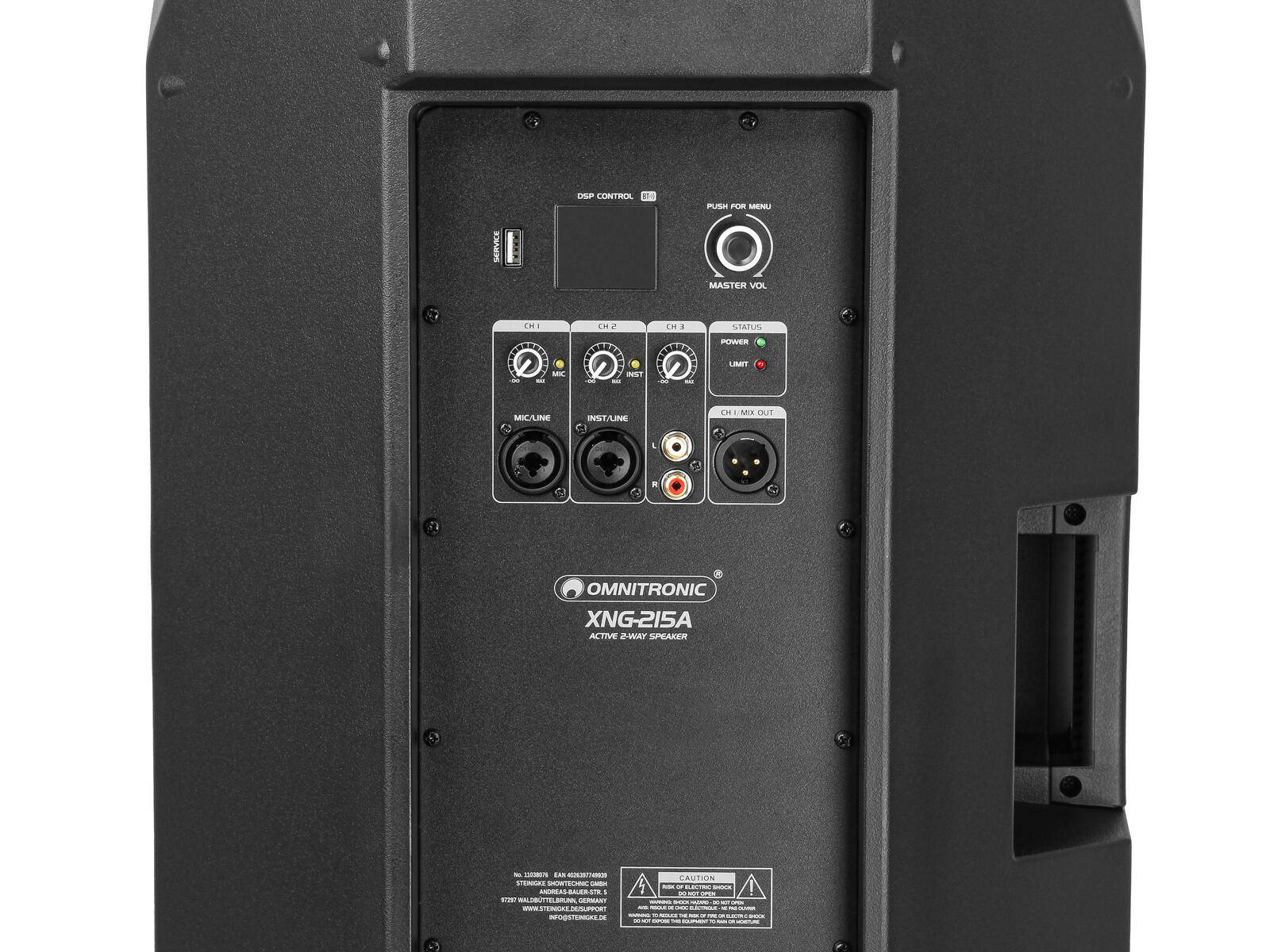 OMNITRONIC XNG-215A 2-Wege Lautsprecher, aktiv, DSP