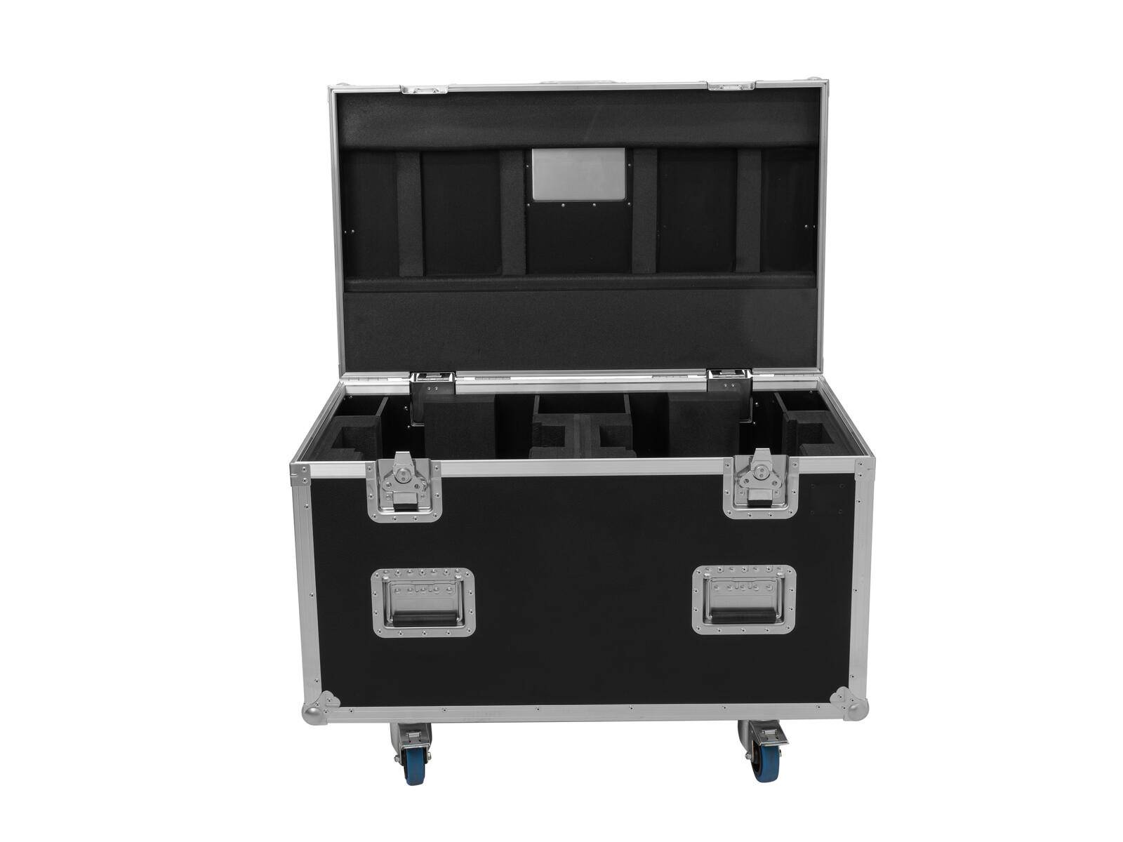 ROADINGER Flightcase Highline 2x DMH-380 mit Rollen