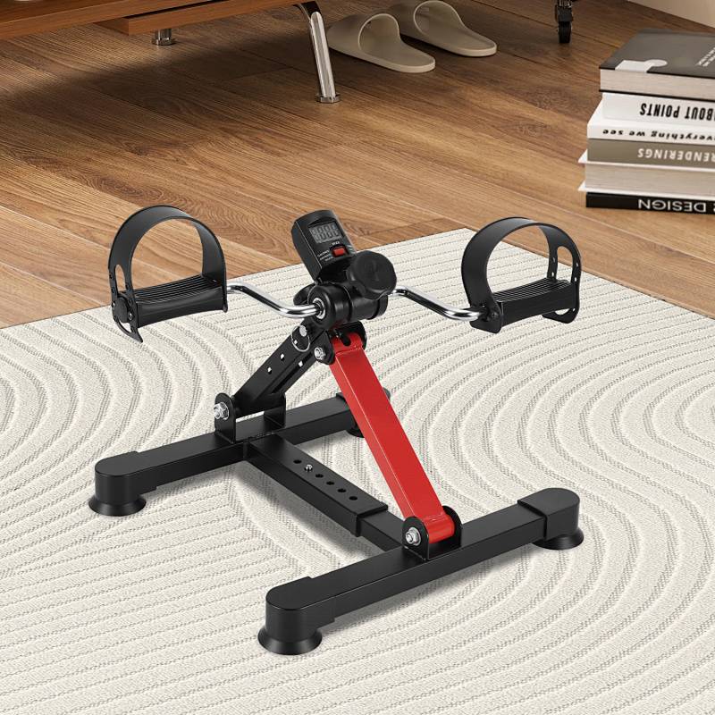 Mini-Heimtrainer Heimtrainer zum Training von Armen und Beinen Einstellbare statische Mini-Bike Minifahrrad Cardio Pedaltrainer Fitnessbike