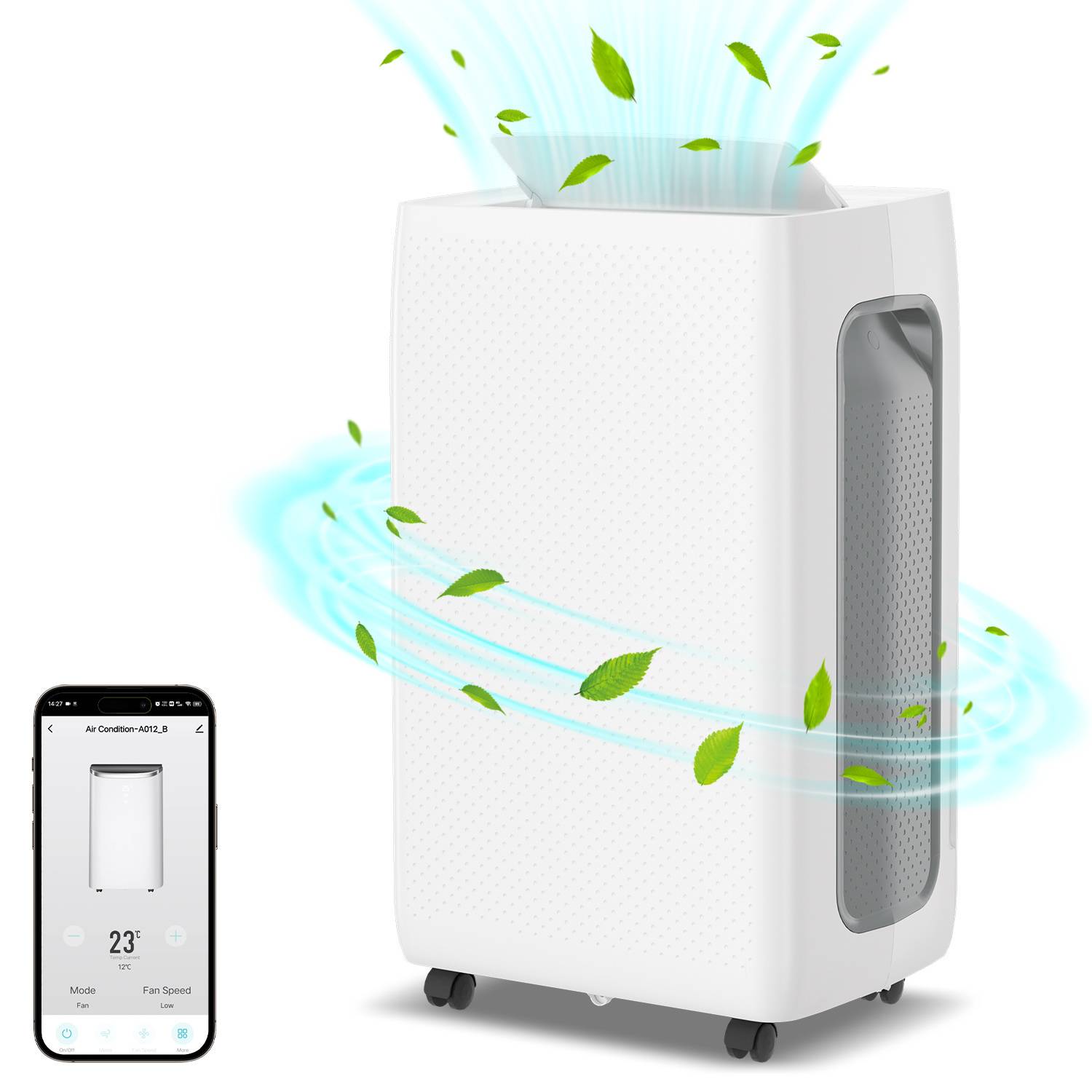 Luftentfeuchter 26L/24h, Raumgröße ca. 25 m², 420 W, 4,3l Wassertank, Wifi Smart Home App, Ablaufschlauch, Timer