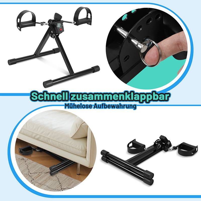 Mini-Heimtrainer Heimtrainer für das Training von Armen und Beinen Statisches Mini-Fahrrad mit einstellbarem Widerstand Mini-Fahrrad