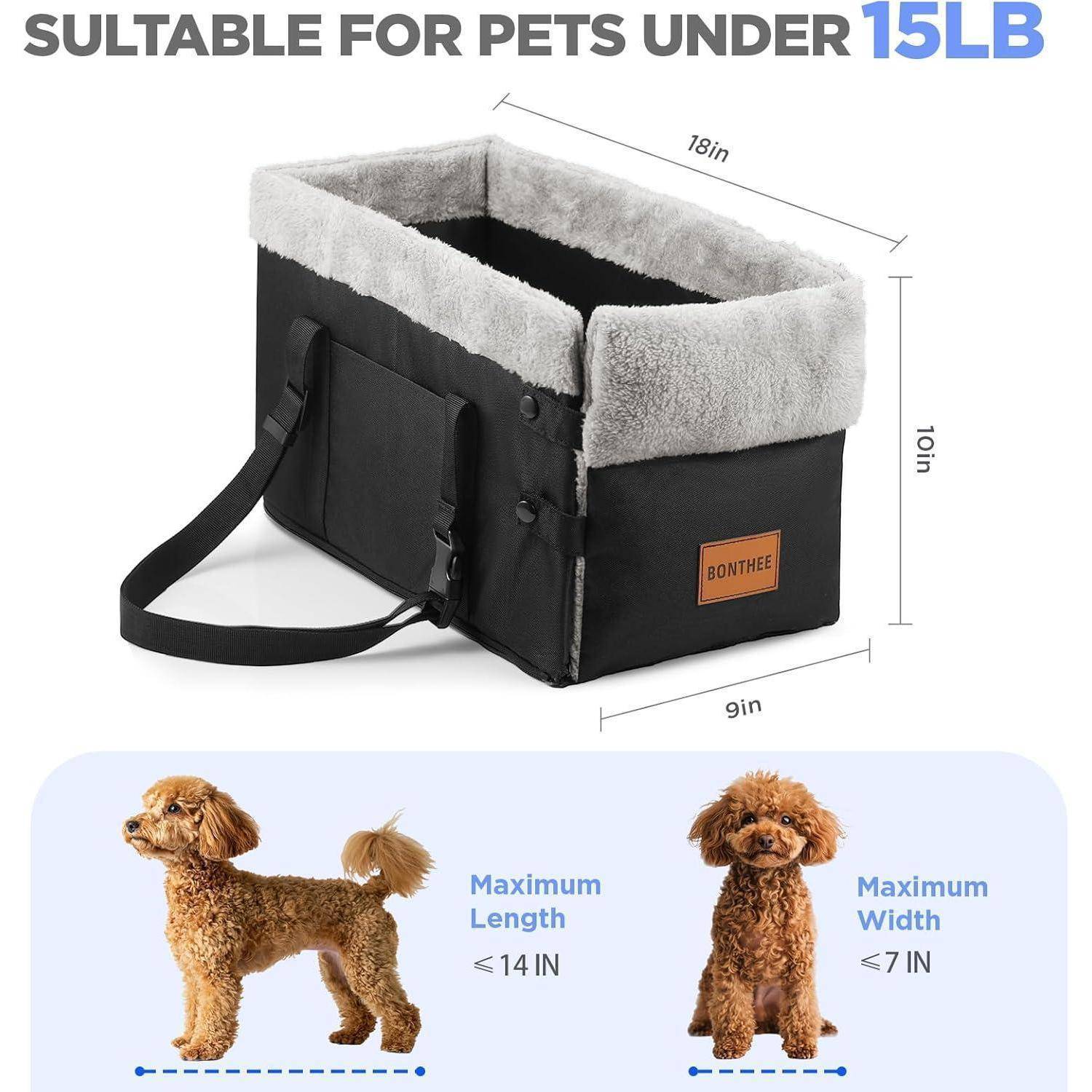 Haustiertragetasche geeignet für Haustiere unter 15 lb. Abmessungen: 18 cm (Länge) x 9 cm (Breite). Maximale Haustierabmessungen: Länge < 14 cm, Breite < 7 cm.