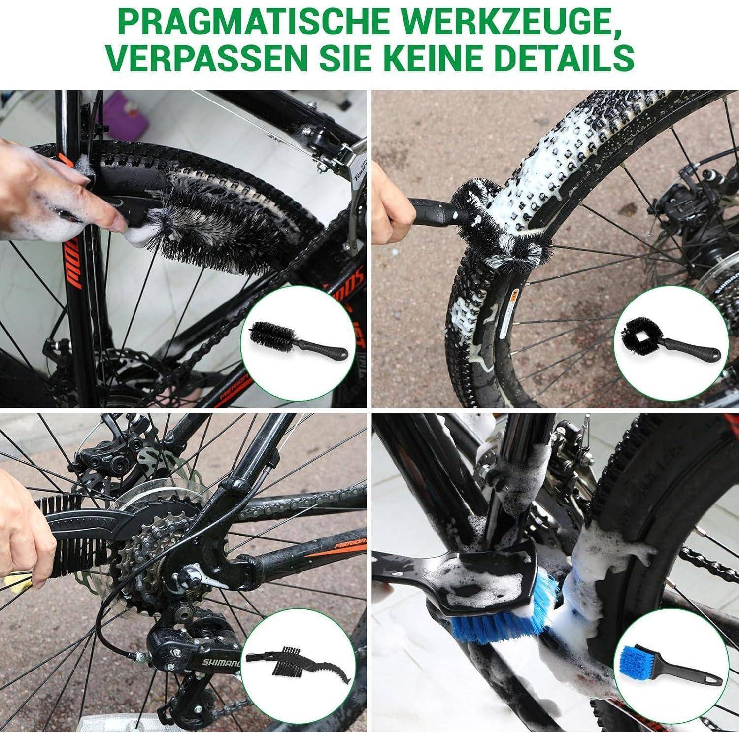 Fahrrad Reinigungsset 7-in-1 für alle Fahrräder 500ml Fahrradreinigung