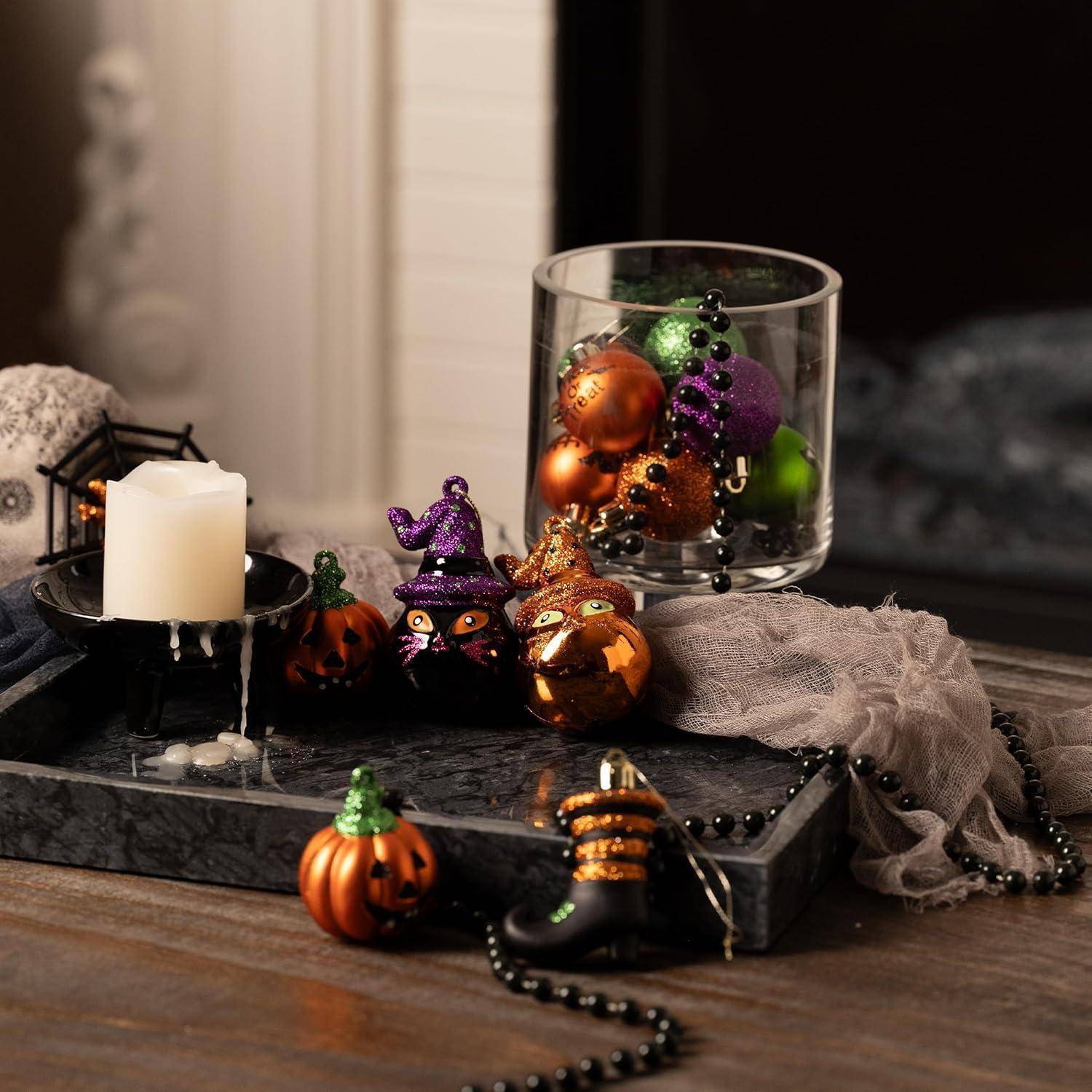 24 Stücke Halloween Kugeln Ornamente Freche Dekorative Bruchsicher
