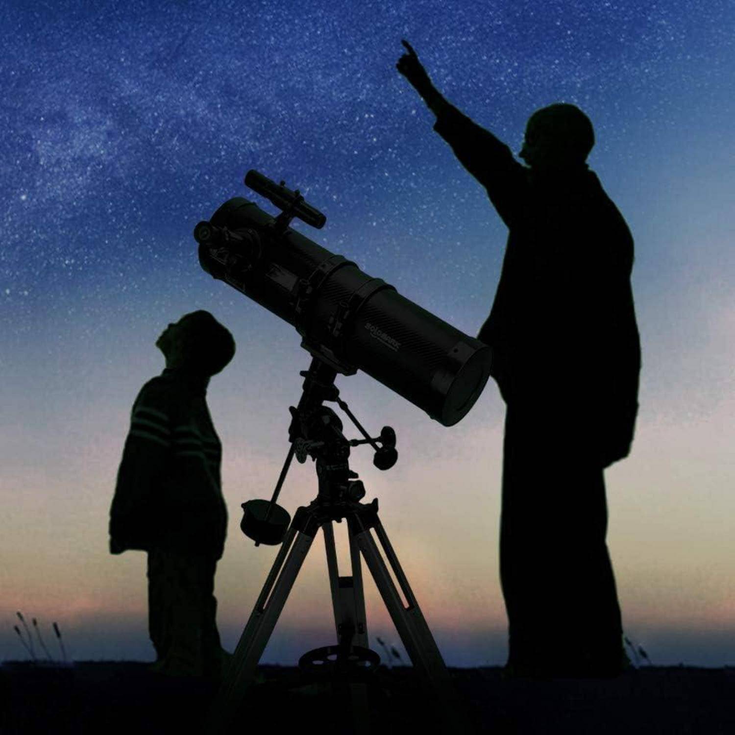 Teleskop 130EQ Newton-Reflektor für Astronomie mit Zubehör