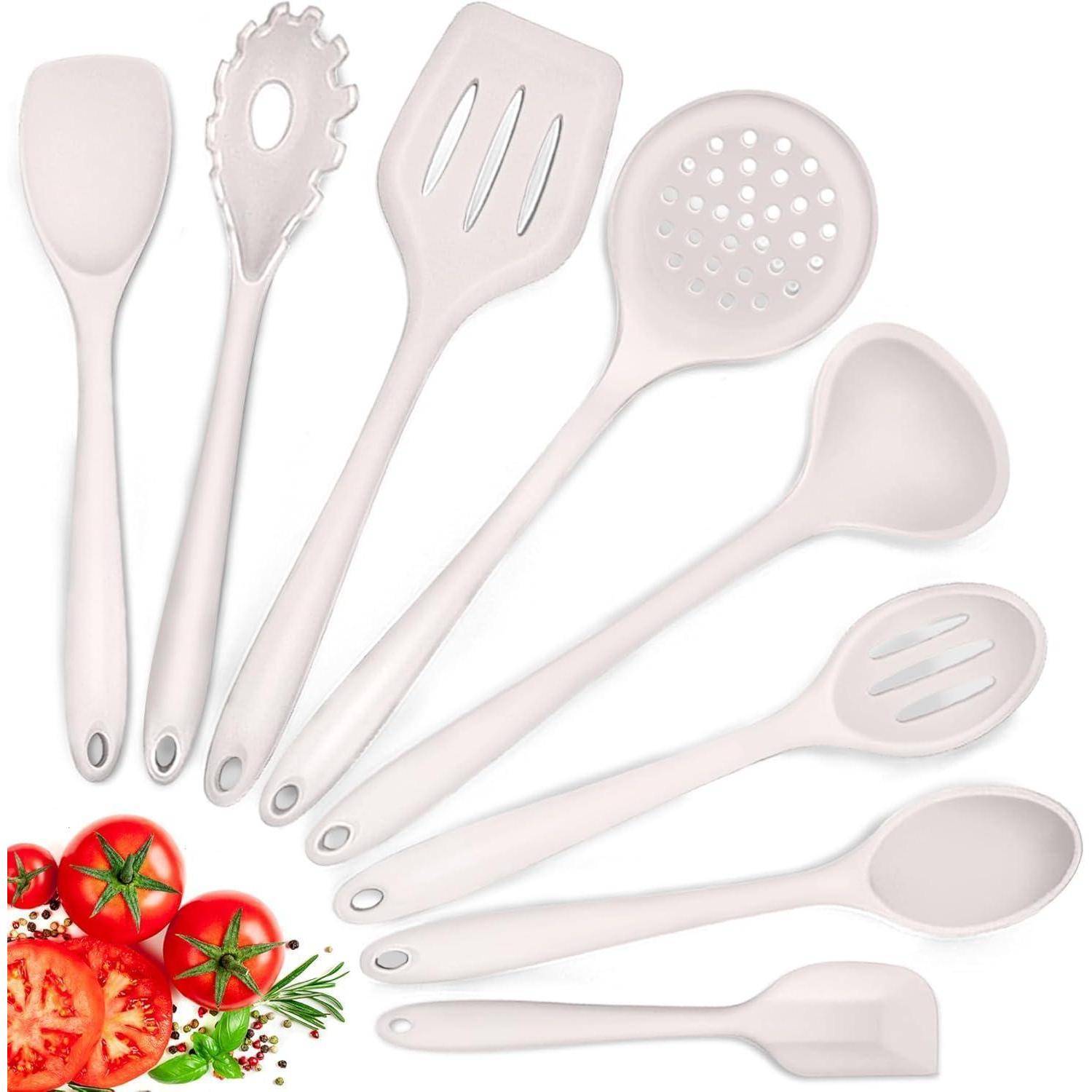 Küchenhelfer Set Silikon 8-teilig Hitzebeständig Spülmaschinenfest