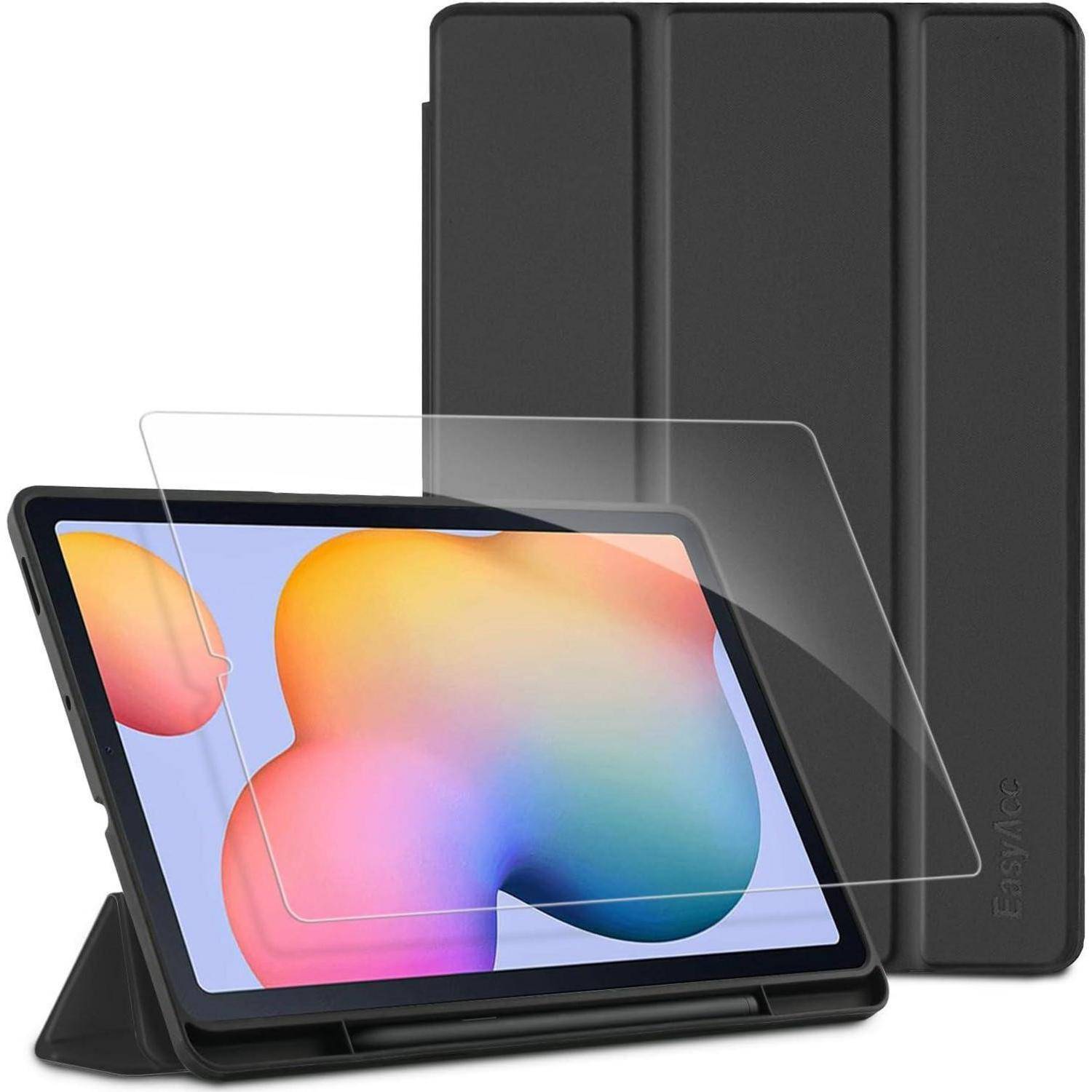Hülle Samsung Galaxy Tab S6 Lite 10.4 Zoll Schwarz Schutzfolie S Pen