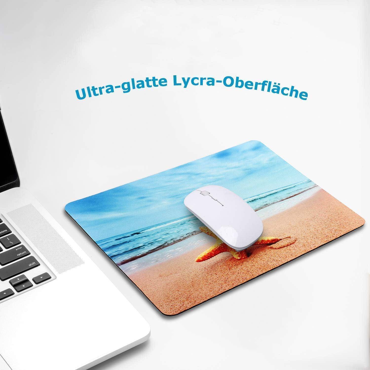 Mauspad Klein Office Mouse Pad Design rutschfest 24x20 cm Ultra-Glatt