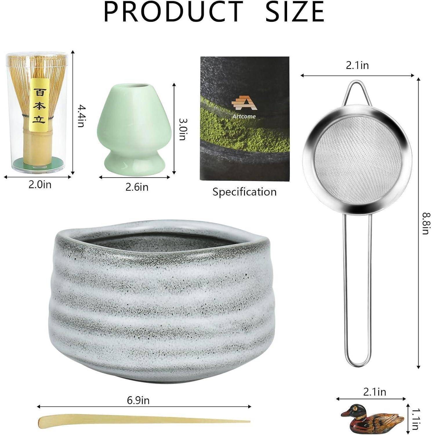 Matcha-Zeremonie-Kit, Teezeremonie-Set mit Matcha-Schale und Zubehör