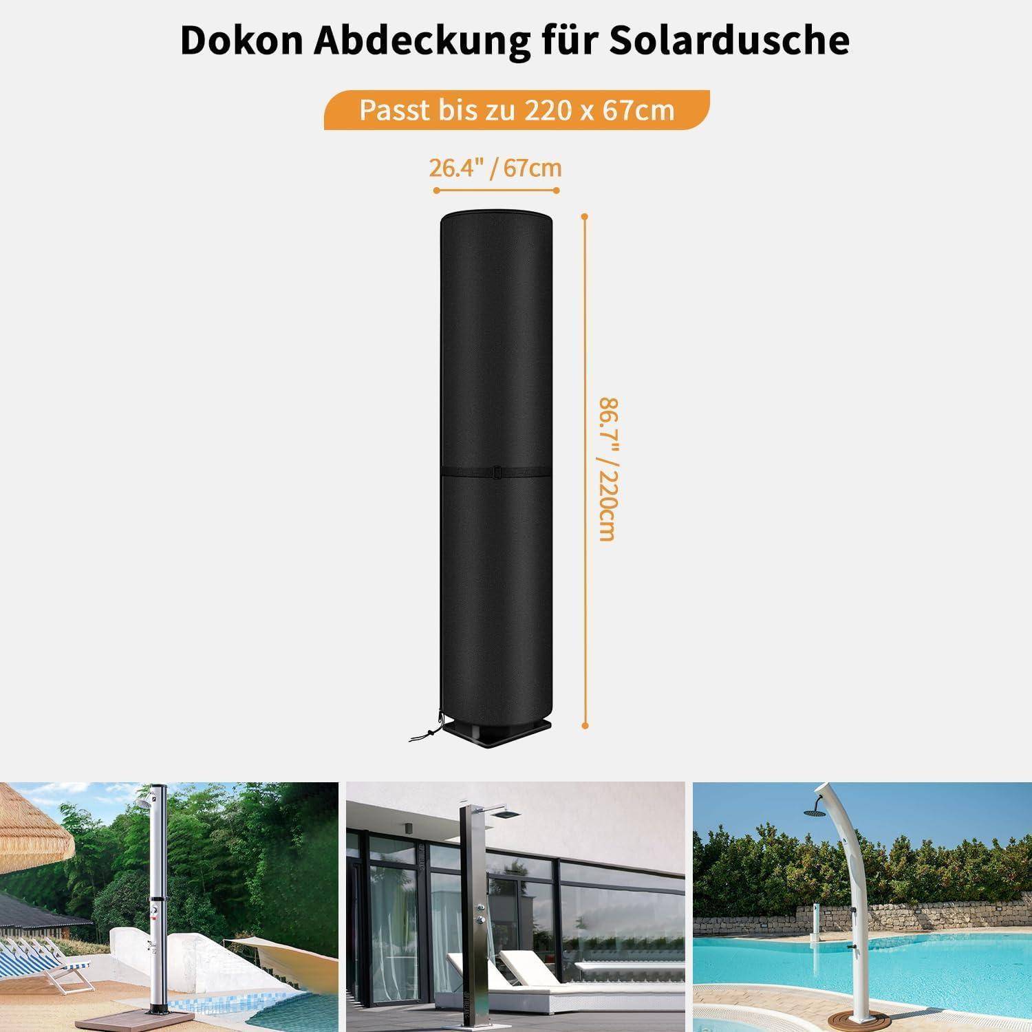 Solardusche Abdeckung 600D Oxford Schutzhülle für Gartendusche