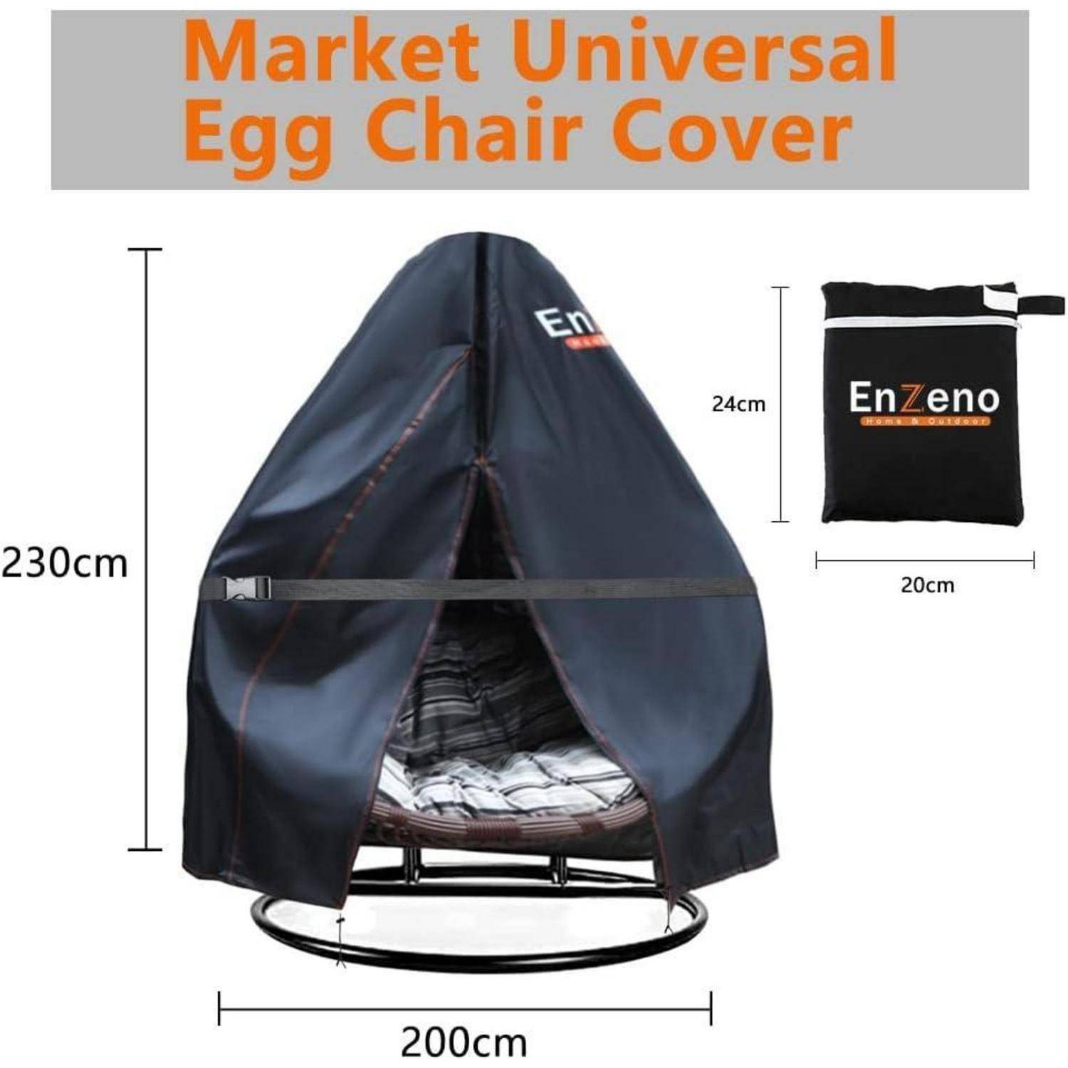 Outdoor Pod Doppel-Eierstuhlbezug wasserdicht 2-Sitzer