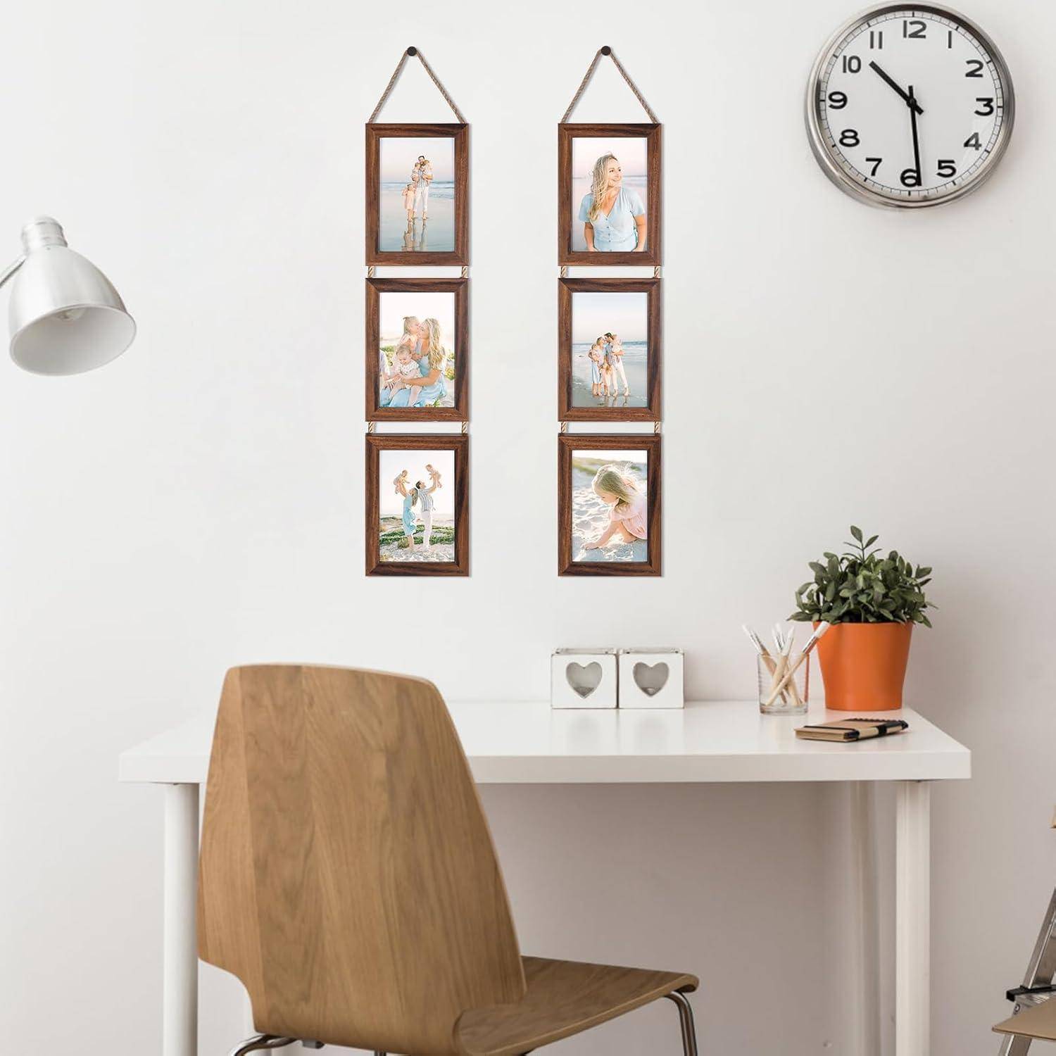10x15 Collage Bilderrahmen Set für Wanddekoration - Rustikale