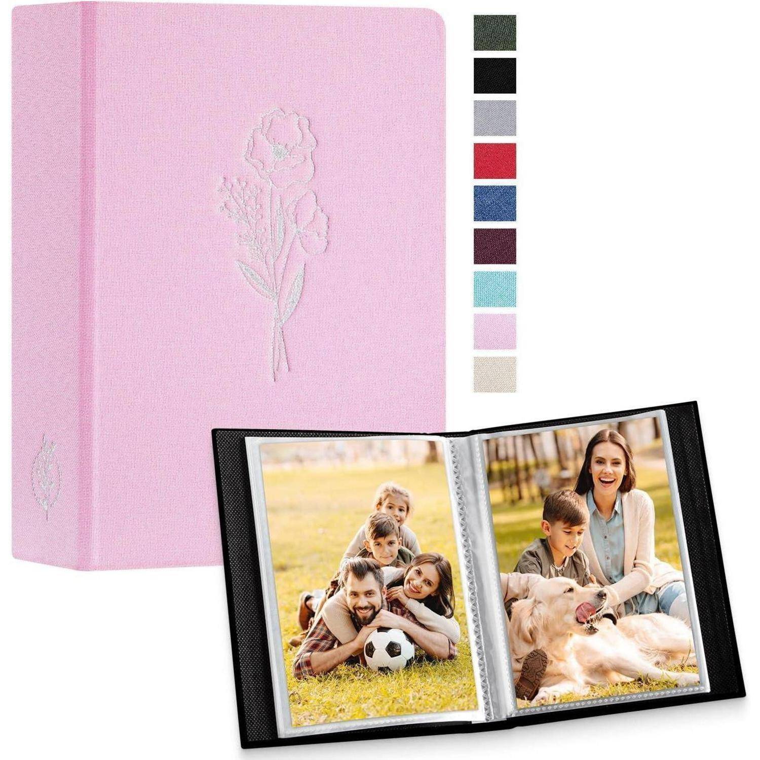 Fotoalbum 10x15 Leinen Einstecken Einsteckalbum 100 Taschen 2