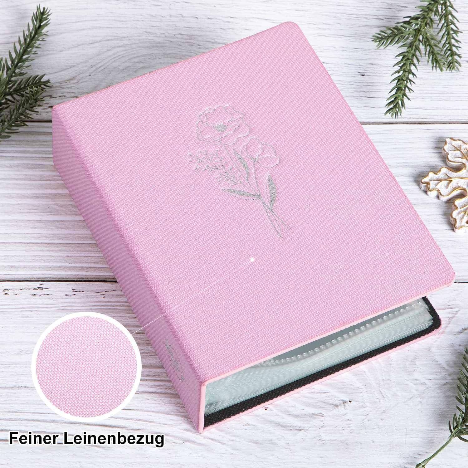 Fotoalbum 10x15 Leinen Einstecken Einsteckalbum 100 Taschen 2