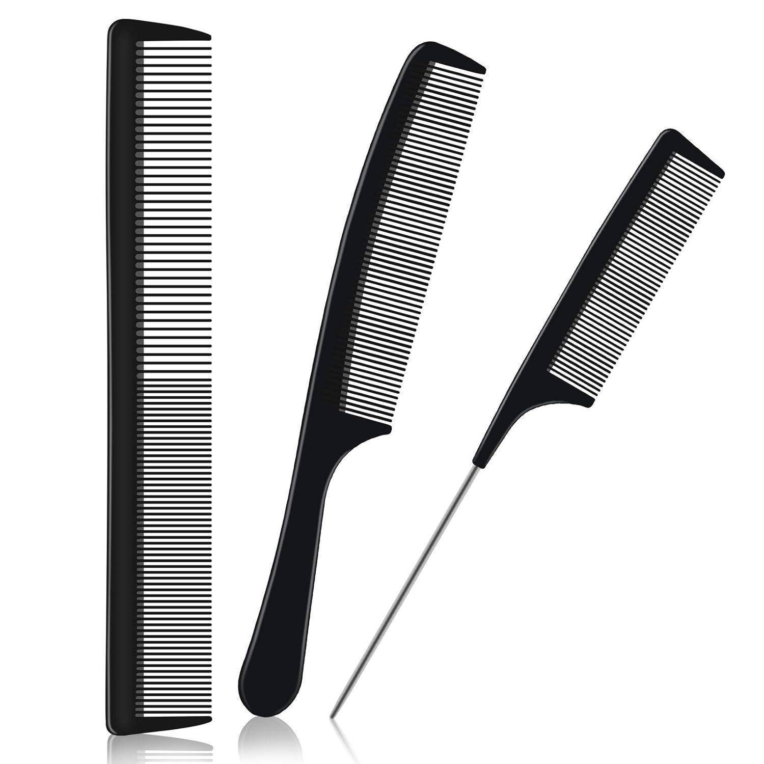 Professionelles 3-teiliges Haarkamm-Set Carbon Hitzebeständiger