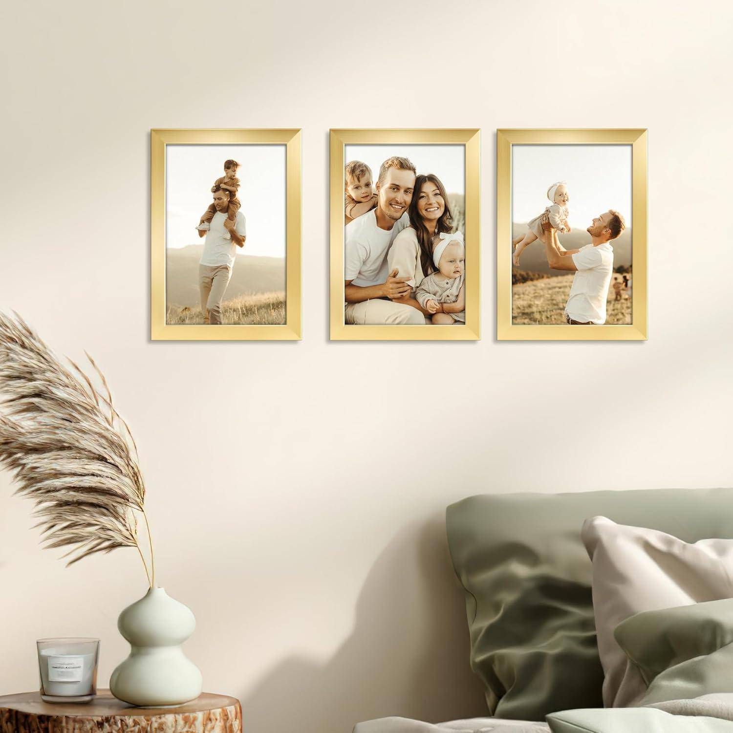 Bilderrahmen Kunststoff 10x15 Tischaufsteller Gold 10x15cm Gold