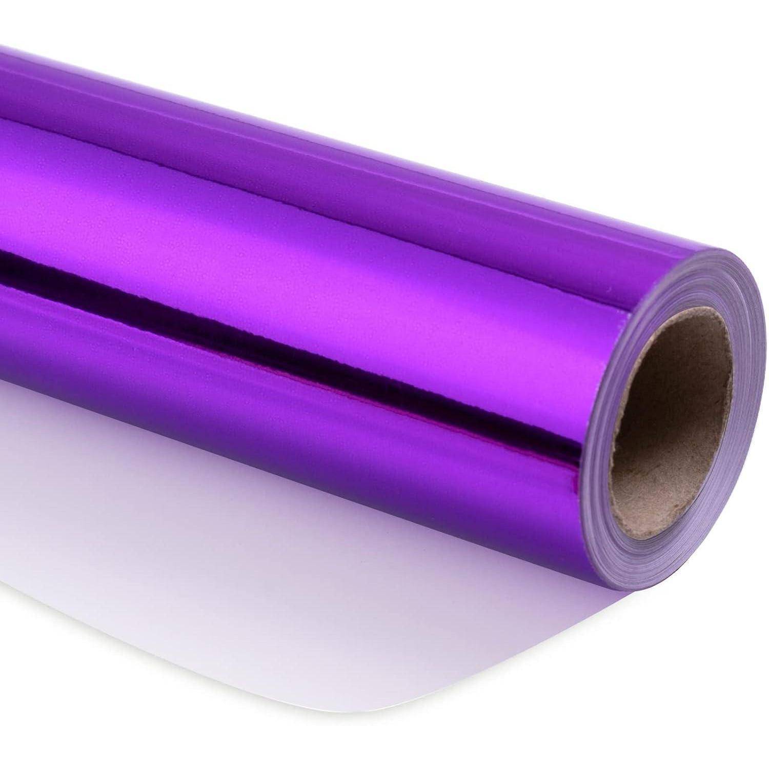 Geschenkpapier Weihnachten Geburtstag 44,5cm 10m Lila Metallisch
